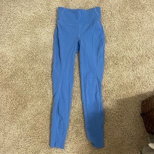 Lululemon Blue 25’ leggings LIKE NEW